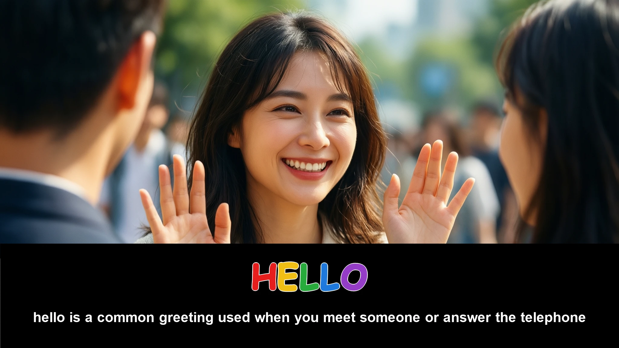 English Illustration for hello